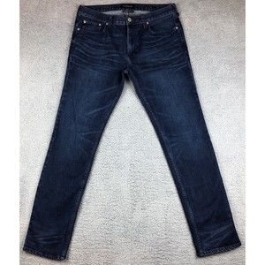 Mens PacSun Comfort Stretch Slim Dark Wash Denim Jeans 32x34